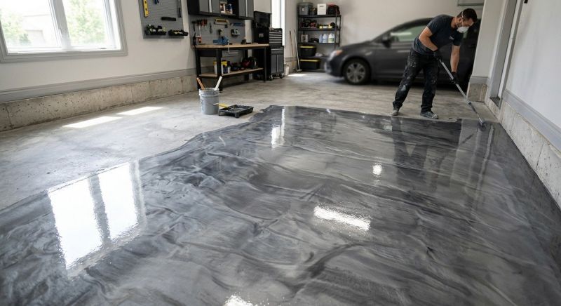 Basement Floor Epoxy Service in Fairfax, VA