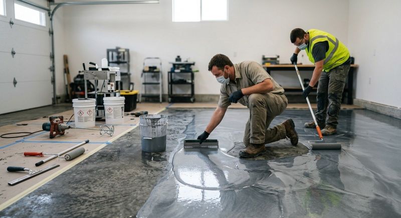 Basement Floor Epoxy Service in Annapolis, MD