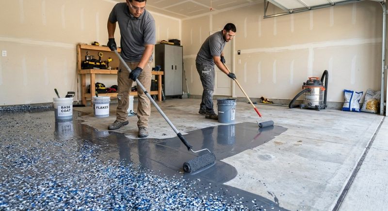 Residential Floor Coating in Greensboro, NC